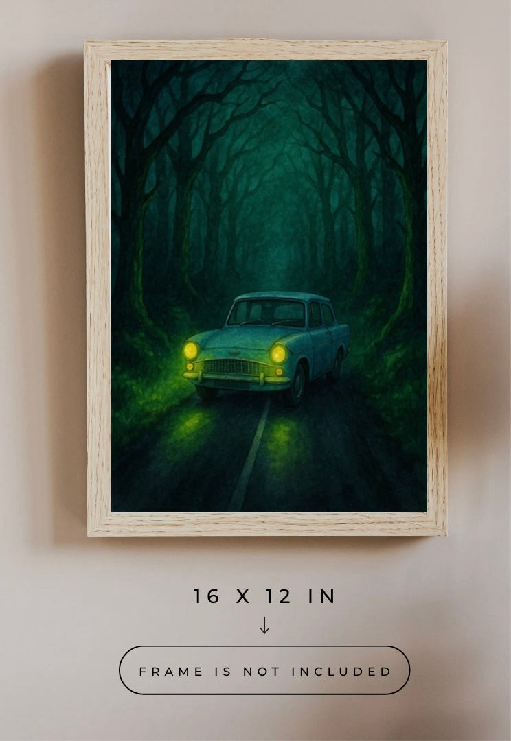 “Midnight Crossing by the Woods”🌳