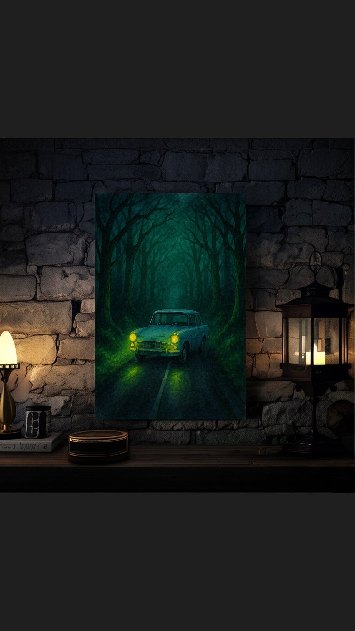 “Midnight Crossing by the Woods”🌳